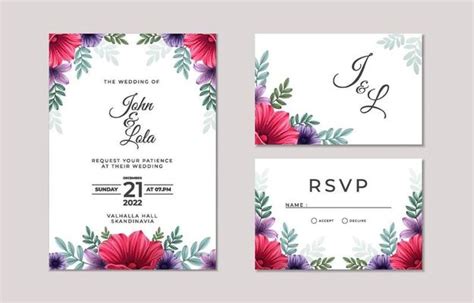 Wedding Invitation Vector Art, Icons, and Graphics for Free Download