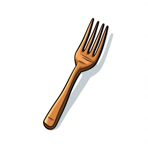 Fork 2d cartoon illustraton on white background high quali 30687613 Stock Photo at Vecteezy