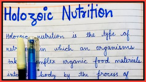 Definition of Holozoic nutrition | What is holozoic nutrition - YouTube