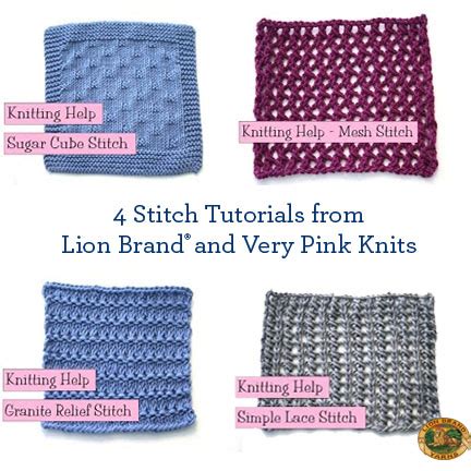 Learn to Knit the Mesh Stitch with Staci from Very Pink Knits! | Lion Brand Notebook