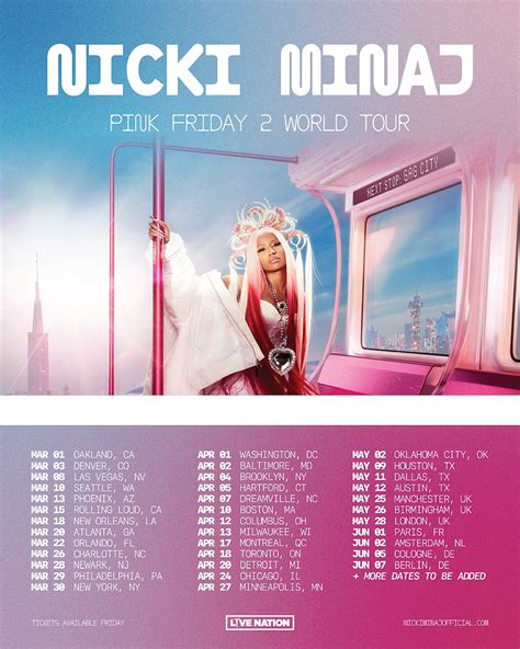 Nicki Minaj Announces 2024 "Pink Friday 2 World Tour"