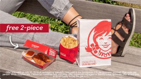 Free Wendy’s 2-Piece Chicken Tenders – Today {7/27} Only! | Living Rich ...