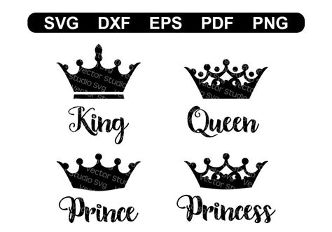 Princess Crown Svgroyal Crown Svg File King Crown Svg Queen Crown ...