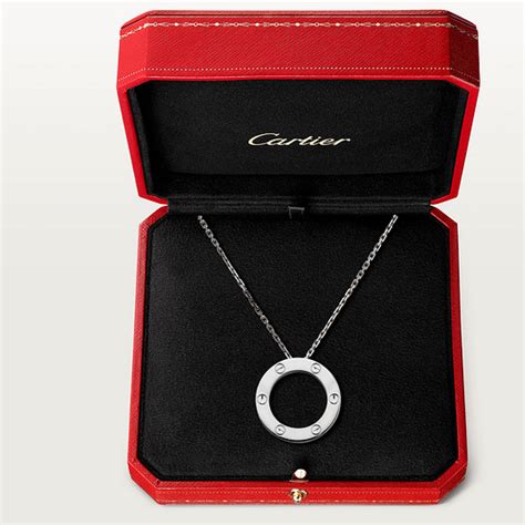 CRB7014300 - LOVE necklace - White gold - Cartier