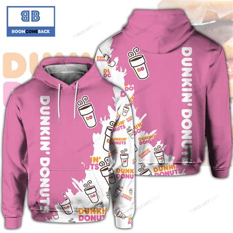 Dunkin Donuts Pink 3D Hoodie - Boomcomeback