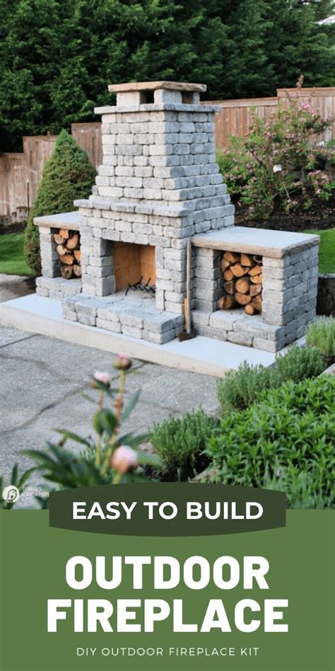 How to Build an Outdoor Fireplace | Outdoor fireplace kits, Diy outdoor fireplace, Backyard