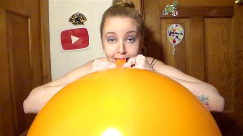 BLOWING UP A BIG BALLOON (no pop) - YouTube