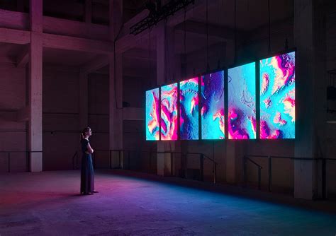 Meandering River: Digital Art Installation by Onformative | Daily ...