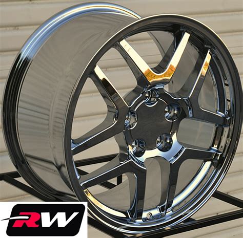 17 x8.5" / 18 x9.5" Chevy Corvette C5 Z06 OE Replica Wheels Chrome Rims ...