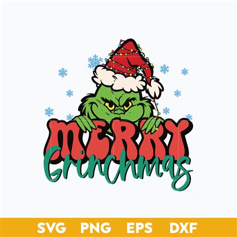 Merry Grinchmas Grinch Santa Hat SVG, Grinch SVG, Christmas - Inspire Uplift