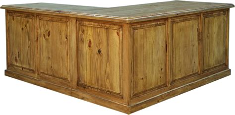 Rustic L-Shaped Desk, Wood L-Shaped Desk, Pine Wood L-Shaped Desk