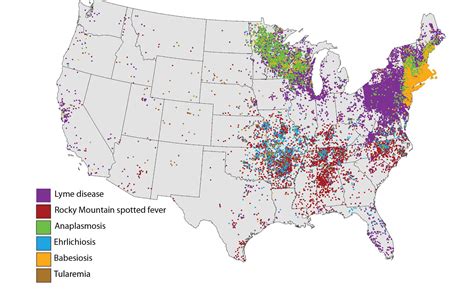 Lyme Disease Spread Map