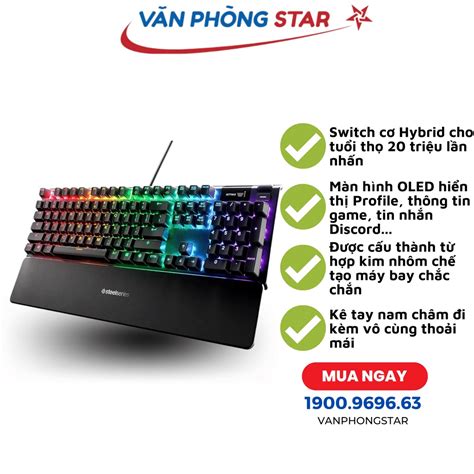 Steelseries APEX 5 RGB Hybrid Mechanical Gaming Black Keyboard | Shopee ...