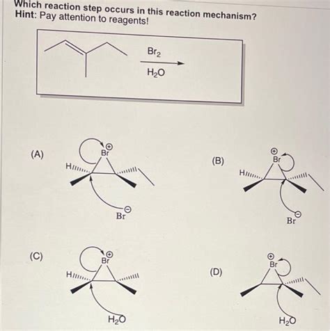 Solved Which reaction step occurs in this reaction | Chegg.com