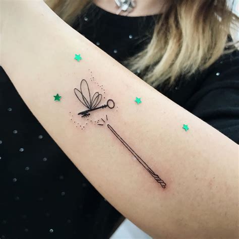 Stunning Magic Wand Tattoo For Harry Potter Lovers - Blurmark