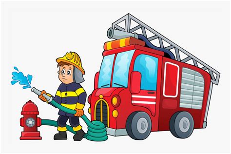 Cartoon Firefighter Pictures - Fire Fighter Image Clipart, HD Png Download - kindpng