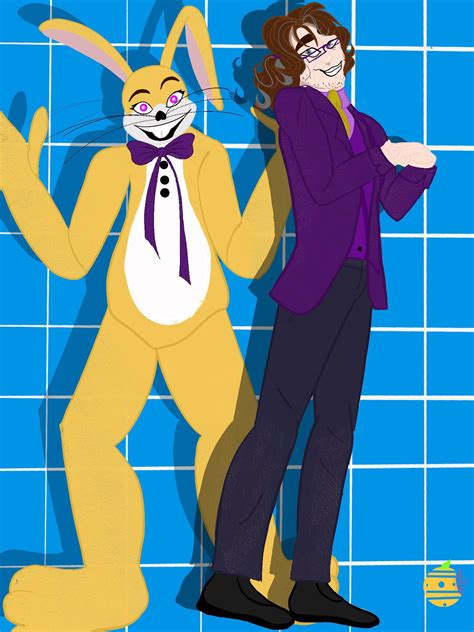 William Afton and Glitchtrap : fivenightsatfreddys