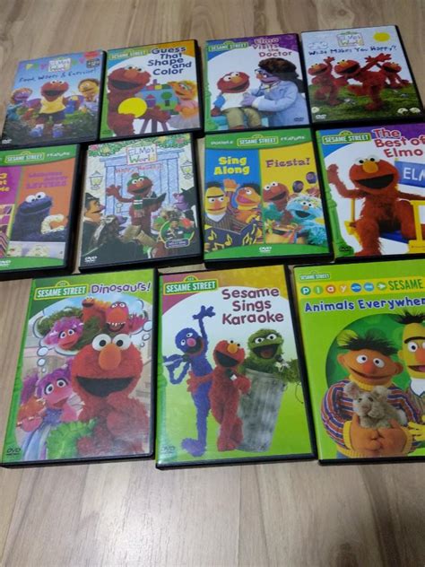 Sesame Street DVDs, Hobbies & Toys, Music & Media, CDs & DVDs on Carousell