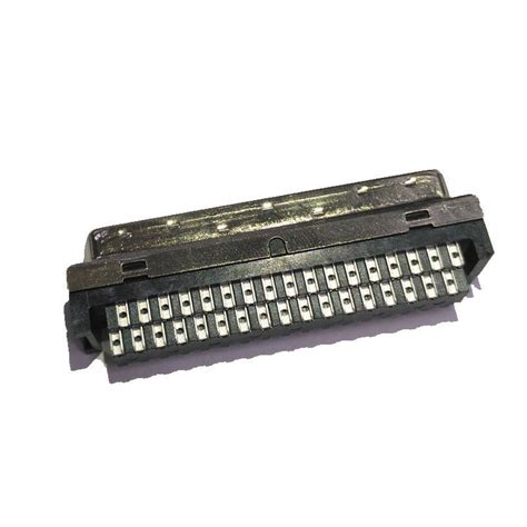 68P SCSI Computer Pin Connectors Interface Connector 1.27 Pitch Bonding Wire Type PA9T Black Wcon