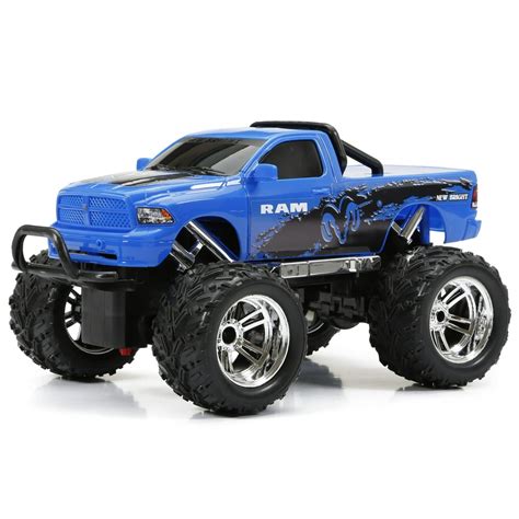 New Bright 1:16 Scale Blue Ram RC Truck - Walmart.com - Walmart.com