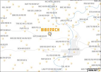 Biberach (Germany) map - nona.net