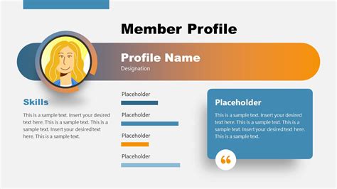 Free Member Profile Slides for Presentations & Google Slides