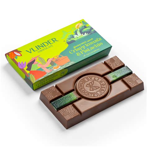 Crispy kunafa & pistachio Chocolate Bar – Vlinder Chocolate