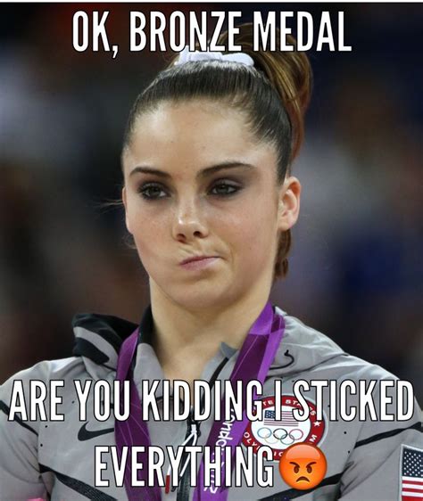 Me after a competition with a bronze medal | Gymnastics quotes ...