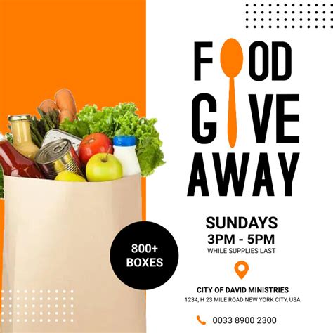 Copy of food giveaway | PosterMyWall