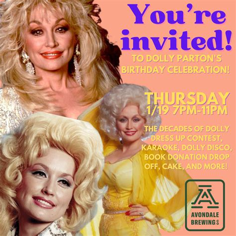 Dolly Parton Birthday Party! — Avondale Brewing Company