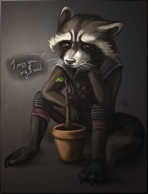 Rocket Raccoon and Groot by RainbowSpine on DeviantArt