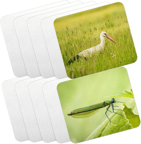 Amazon.com : 10pcs Sublimation Blanks Mouse Pad for Sublimation Transfer Sublimation Mouse pad ...