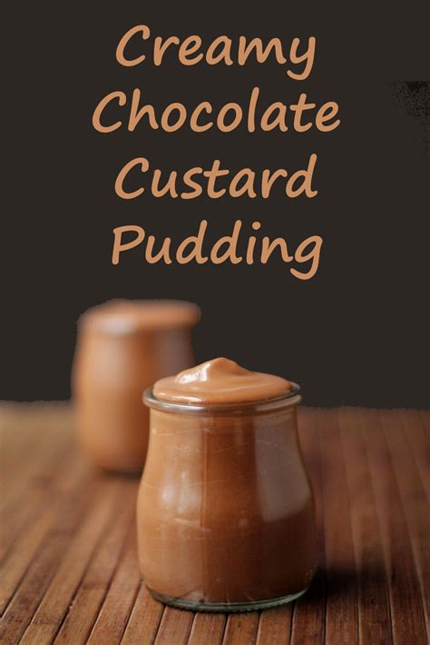 Cookistry: Chocolate Custard Pudding #Choctoberfest