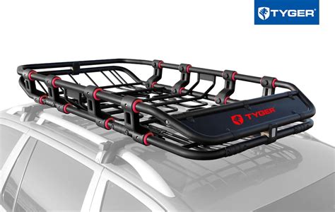 Tyger Auto TG-RK1B906B X-Large/68" x 41" x 8" Super Duty Roof Cargo Basket/Luggage Carrier Rack ...