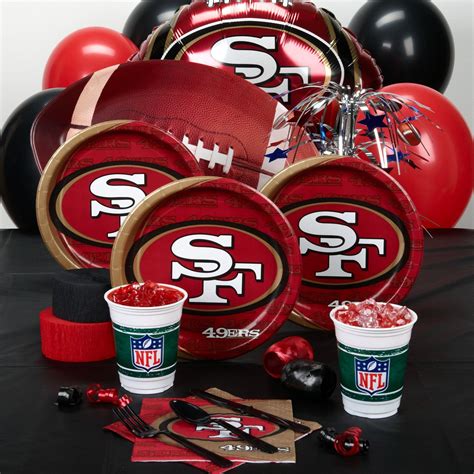 party!! | 49ers birthday party, Football party supplies, Party packs