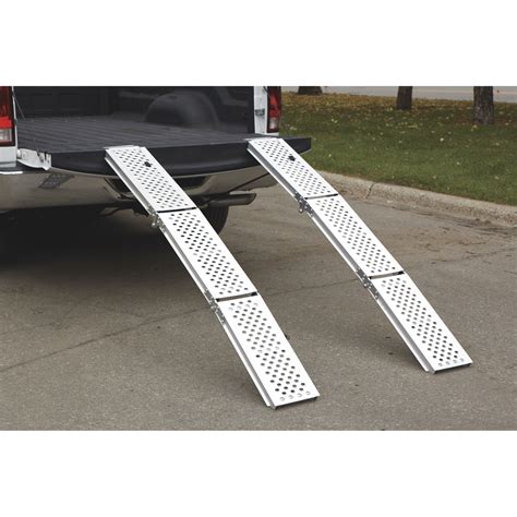 Ultra-Tow Folding Arched Aluminum Loading Ramp Set — 1,000-Lb. Capacity, 72in.L | Northern Tool