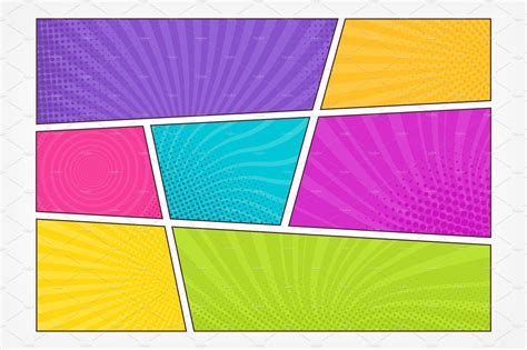 Horizontal comics background #rays#comic#boxes#dots Lolo, Comic Template, Comic Box, Background ...