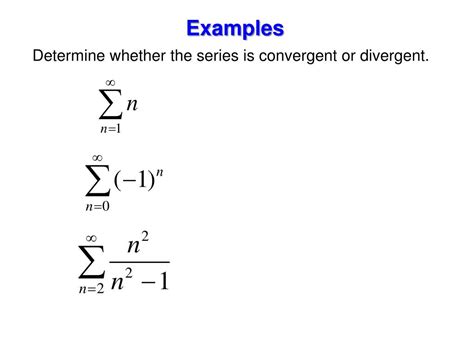 PPT - 9.2 Series and Convergence PowerPoint Presentation, free download - ID:1836089