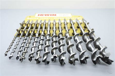 Irwin USA 13Pc Auger Bit Set In Metal Display - Tool Exchange