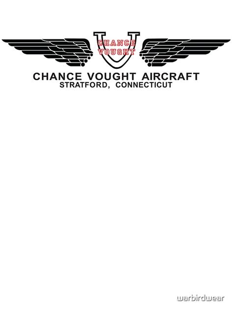 "Chance Vought Aircraft Logo (Black)" Stickers by warbirdwear | Redbubble