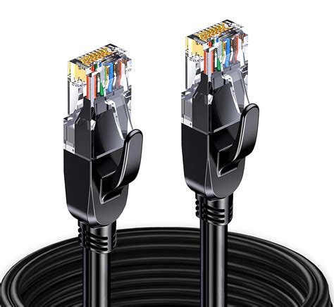 Elfcam® – Ethernet Cable Cat 7, LAN & WLAN Network Cable with RJ45 Plugs, 6.0mm Diameter SFTP ...