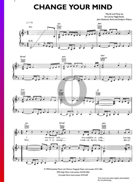 Change Your Mind (Bad Boys Inc) Piano Sheet Music - OKTAV