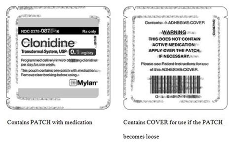 CLONIDINE patch patient counseling information - wikidoc