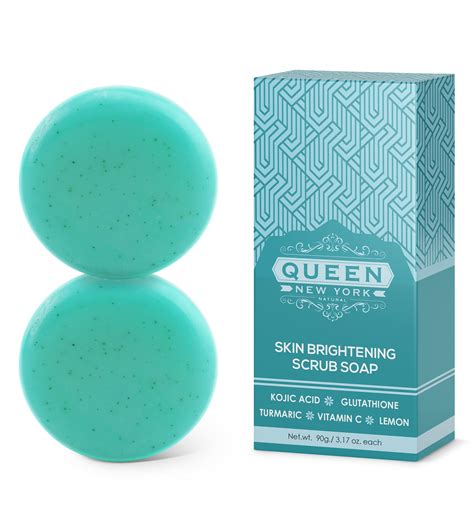 ORGANIC Kojic Acid+Glutathione Skin Brightening Scrub Soap- Moisturizes, Reduces the appearance ...