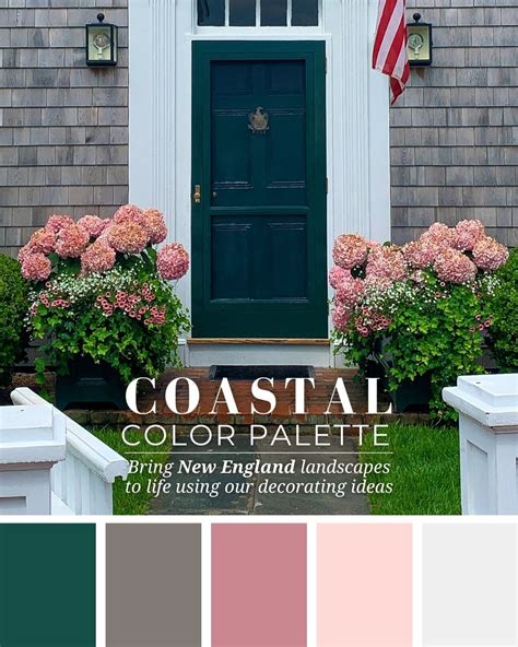 New England Style | Coastal Color Palette in 2021 | Coastal color ...