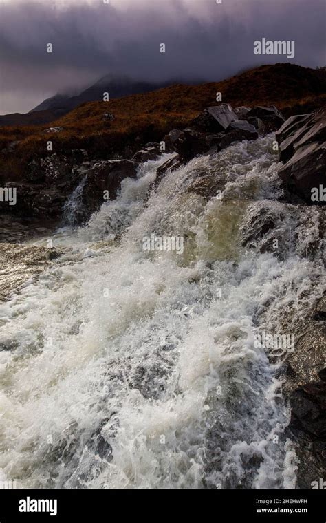 Sligachan Waterfall. Isle of Skye, Scotland Stock Photo - Alamy