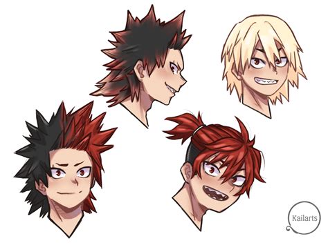 ArtStation - Kirishima and Bakugou fanart (My Hero Academia)