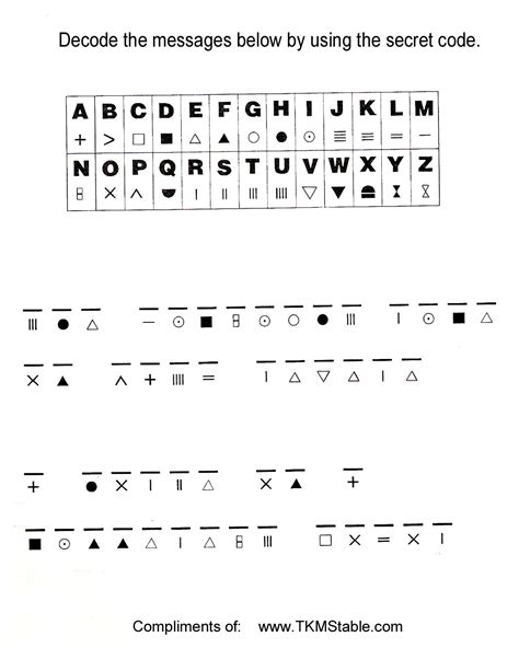 Hart Chart Decoding Worksheets - Printable And Enjoyable Learning