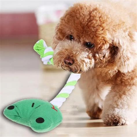 Soft Pet Dog Toys Plush Pet Toy For Dogs Chew Toy Cute Puppy Squeak Dog Interactive Toys For ...