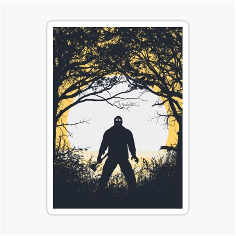 "Jason #4" Sticker by TeEmporium | Redbubble